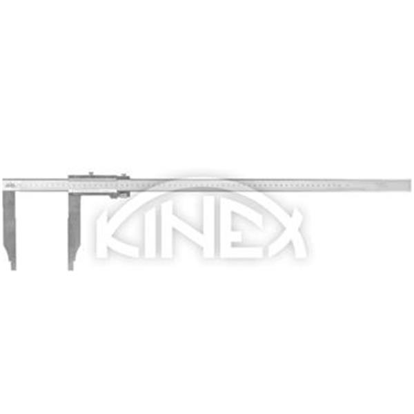 Kinex 6015-12-125 - Posuvné měřítko 600mm s jemným stavěním, vnitřní měření, čelisti 125mm, dělení 0,02mm, DIN 862, ČSN 251231
