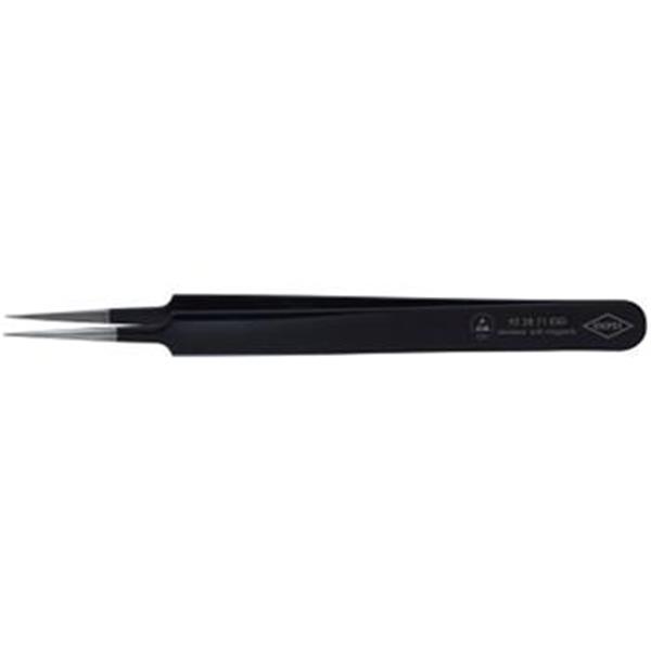 Knipex 92 28 71 ESD - Pinzeta 110mm jehlový tvar, rovná, precizní, pro elektroniku, antimagnetická NEREX (INOX), ESD