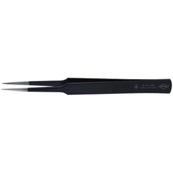 Knipex 92 28 72 ESD - Pinzeta 135mm jehlový tvar, rovná, precizní, pro elektroniku, antimagnetická NEREX (INOX), ESD