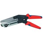 Knipex 95 02 21 - Nůžky na plasty, kabelové lišty a kanály 275mm, brunýrované, Bi-plastové rukojeti