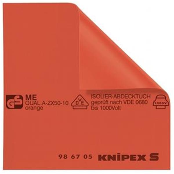Knipex 98 67 10 - Pryžové izolační přehozy 1000x1000x1,6mm, zkoušeno podle VDE 0680/1