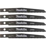 Makita 792542-5 - Pilový list do přímočaré pily č. 75 délka 80mm ( balení 5ks ) na kov, HSS
