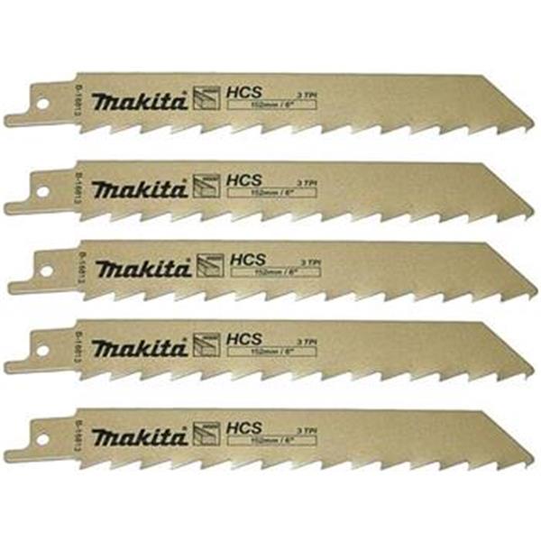 Makita B-16813 - Pilový list do pily ocasky délka 152 mm (balení 5ks) univerzální na dřevo HCS