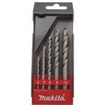Makita D-05175 - Sada vrtáků příklepových 5-dílná pr. 4, 5, 6, 8, 10 mm do betonu, zdiva a kamene