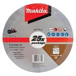 Makita E-03006-25 - řezný kotouč 230x2.0x22.23 nerez, 25ks v balení