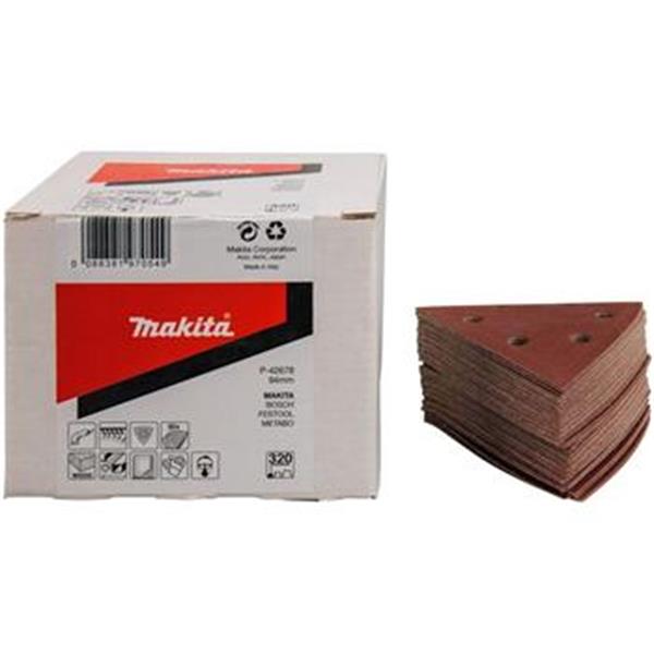 Makita P-42678 - Brusný papír suchý zip DELTA 94 x 94 mm zr. 320 ( balení 50ks )