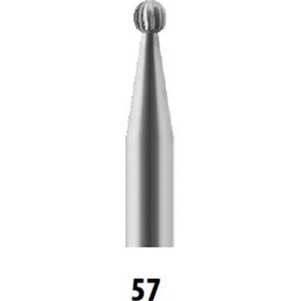 Medin 229310 - Fréza technická pr. 4x3,4/60mm, s válcovou stopkou 6mm, HSS, typ 57 zub č. 2