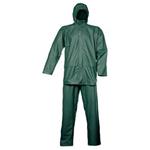 Oblek do deště, dvoudílný s kapucí SIRET, zelený, (vel.L)
