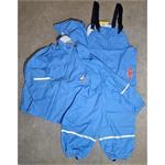 Oblek do deště KIXX - dětský, výška 110-116 cm, materiál PU, barva modrá