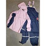 Oblek do deště KIXX - dětský, výška 110-116 cm, materiál PU, barva růžová
