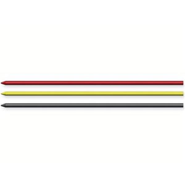 Pica 4020 - Náhradní tuha kulatá tesařská, truhlářská značkovací pro řemeslníky tl. 2,8 mm - černá, červená, žlutá