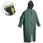 Pláštěnka dlouhá PVC se stahovací kapucí, khaki, (vel.XL)
