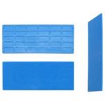 Podložka vymezovací plastová rozměr 41 x 100 mm tloušťka 2 mm, stavební, montážní barva modrá