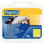 Rapid 40107353 - Tyčinka lepící, tavná pr. 12mm délka 94 mm žlutá pro textil 50g