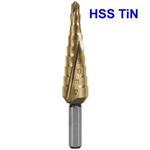 Ruko 101050-9T - Vrták do kovu pr. 4-12mm stupňovitý, stopka 6mm č.0/9, HSS TiN CBN