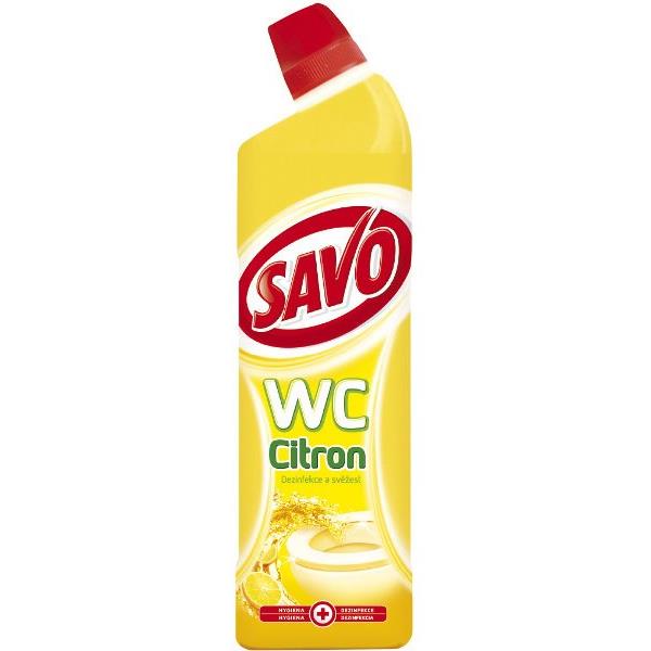 SAVO desinfekční čistič WC vůně citronu (lemon)