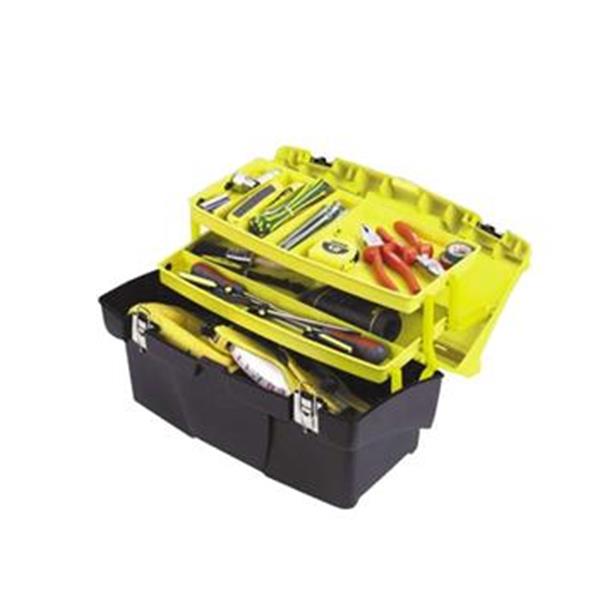 Stanley 1-92-911 - BOX plastový - kufr 49,5 x 26,5 x 26,1cm, s organizéry a kovovými přezkami, JUMBO