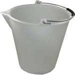 Stefanplast - Polyethylenový kbelík, vědro s výlevkou, obsah 17 litrů, barva mléčná (bílá)