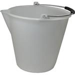 Stefanplast - Polyethylenový kbelík, vědro s výlevkou, obsah 6 litrů, barva mléčná (bílá)