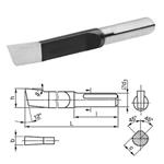STROJÍRNY POLDI 223681 2 - Nůž obrážecí drážkovací 2mm pr. 12mm délka 40mm