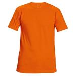 Triko pracovní s krátkým rukávem TEESTA (vel.XL) bavlněné - fluorescentní Oranžová