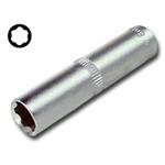 Triumf 100-00148 - Hlavice nástrčná - ořech 1/4", 4 mm, prodloužená, Super-Lock 6-ti hran