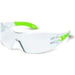 Uvex 9192725 - Brýle pracovní ochranné PHEOS, čiré, straničky bílo-zelené, velikost S