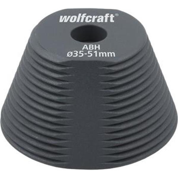 Wolfcraft 5950000 - Přípravek na zvětšování otvorů pr. 35 - 51 mm, min. průměr zvětšovací korunky od pr. 60 mm