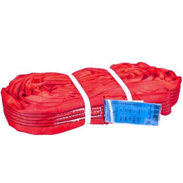 Závěsný pás, popruh - kruhový (Vinutá smyčka) nosnost 5t délka 4 m červená